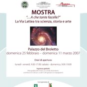 Locandina Mostra Via Lattea