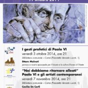 Locandina incontri Beatificazione Paolo VI 2014