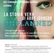 Volantino film Unplanned Como 02-12-2021