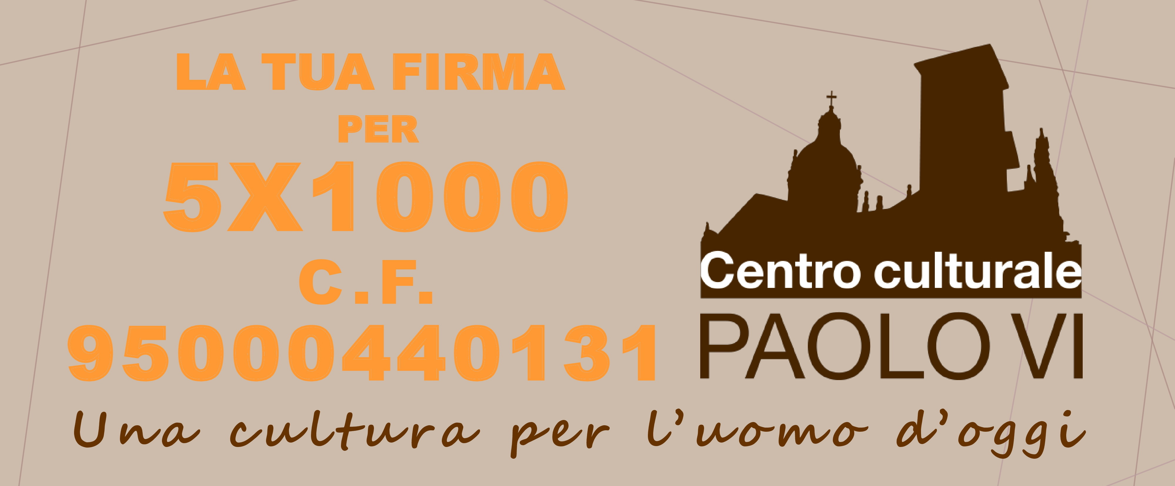Scritta 5x1000 CCPaoloVI APS