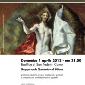 Locandina concerto Quattrottave 01-04-2012