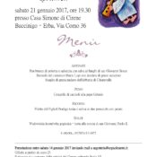 Volantino cena Centro culturale 21-01-2017