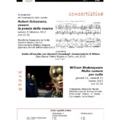 Volantino spettacoli Teatro sociale 2010